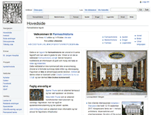 Tablet Screenshot of farmasihistorie.com